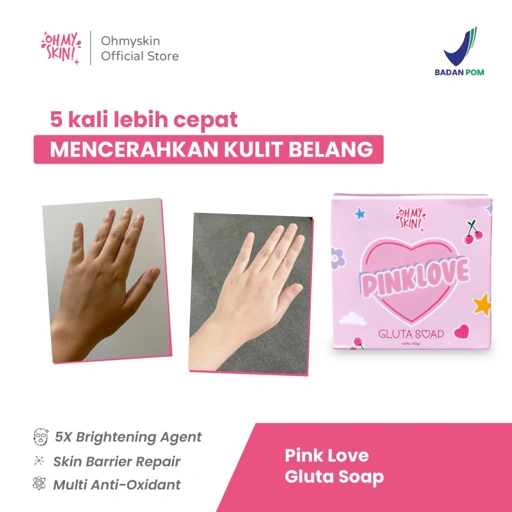 Image of Oh My Skin ! PINK LOVE GLUTA SOAP sabun pencerah badan